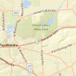 Fayetteville New York Street Map