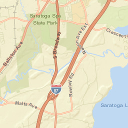 Yaddo New York Street Map