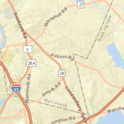 South Hooksett Street Map