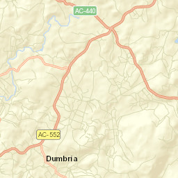 Dumbría Street Map