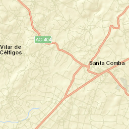 Santa Comba Street Map