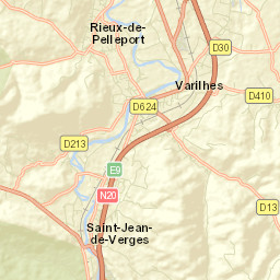 Varilhes Street Map