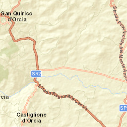 San Quirico d'Orcia Street Map