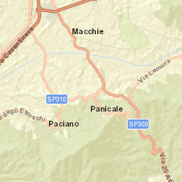 Paciano Street Map