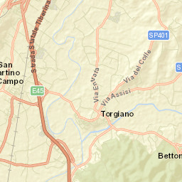Torgiano Street Map