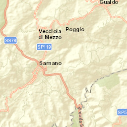 Gualdo Street Map