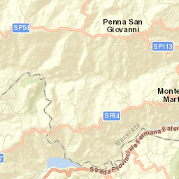Penna San Giovanni Street Map