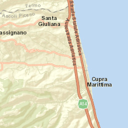 Cupra Marittima Street Map
