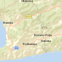 Komiža Street Map