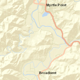 Myrtle Point Street Map