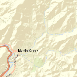 Myrtle Creek Street Map