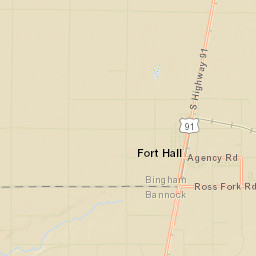Fort Hall Street Map