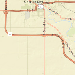 Charles City Street Map