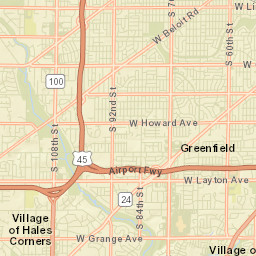 Greendale Street Map