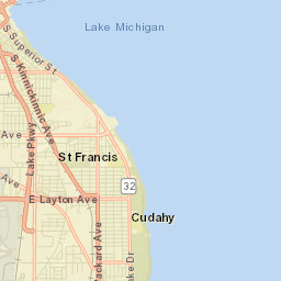 Saint Francis Street Map