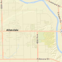 Allendale Street Map