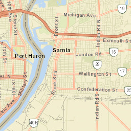 Sarnia Street Map