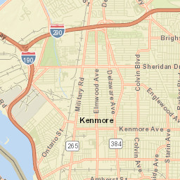 Kenmore New York Street Map