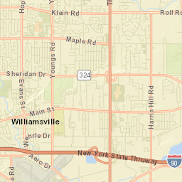 Williamsville New York Street Map