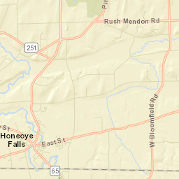 North Bloomfield New York Street Map