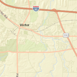 Victor New York Street Map