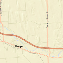 Phelps New York Street Map