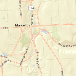 Marcellus New York Street Map