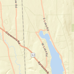 Peck Hill New York Street Map