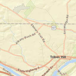 Tribes Hill New York Street Map