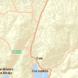 Corcubión Street Map