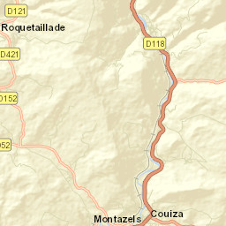 Couiza Street Map