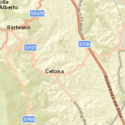 Cetona Street Map