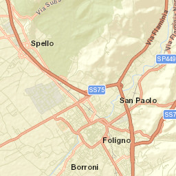 Spello Street Map