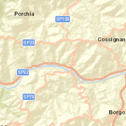 Cossignano Street Map