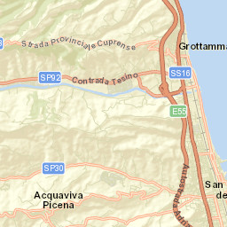 Grottammare Street Map