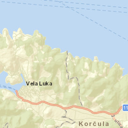 Vela Luka Street Map