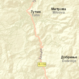 Tutin Street Map