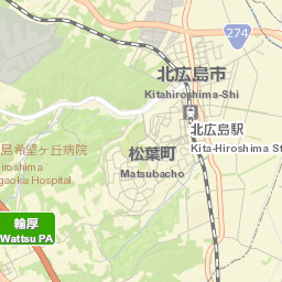 Kitahiroshima-shi Street Map