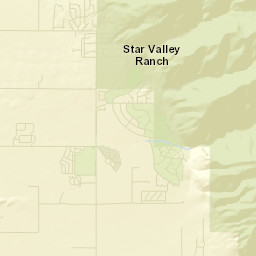 Star Valley Ranch Street Map