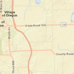Oregon Street Map