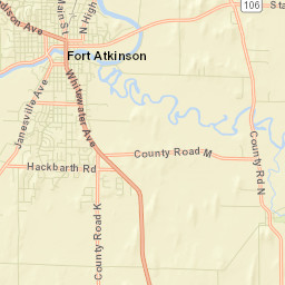 Fort Atkinson Street Map