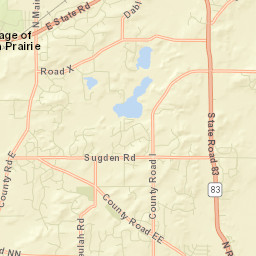 North Prairie Street Map