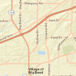 Big Bend Street Map