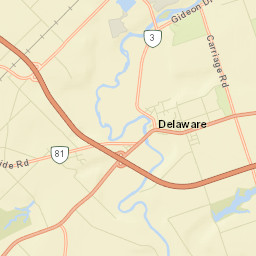 Delaware Street Map