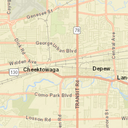 Lancaster New York Street Map