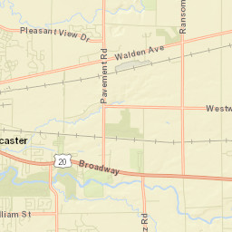 Town Line New York Street Map