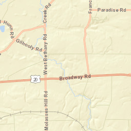 West Bethany New York Street Map