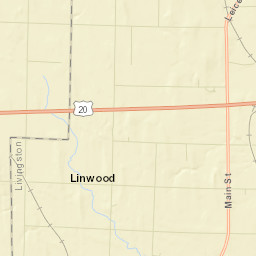Linwood New York Street Map