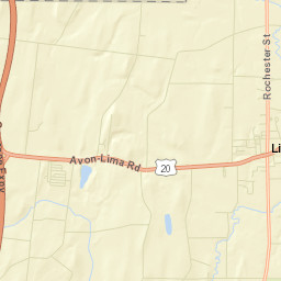 North Avon New York Street Map