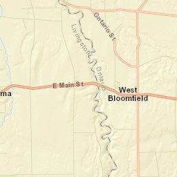 West Bloomfield New York Street Map